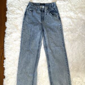 White Fox Wrap Jeans in Denim